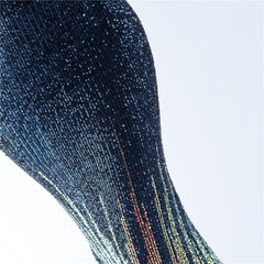 Off-Shoulder Ostrich Feather Sequin Maxi Dress