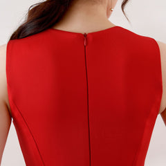 Crewneck Fishtail Maxi Dress