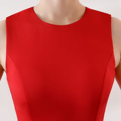 Crewneck Fishtail Maxi Dress