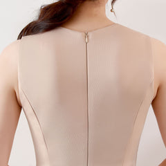 Crewneck Fishtail Maxi Dress