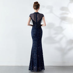 Sequined Fishtail Maxi Dress