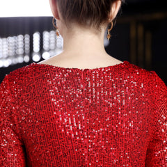 Sequined Fishtail Maxi Dress