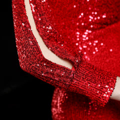 Sequined Fishtail Maxi Dress