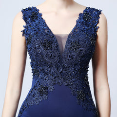 Beaded Fishtail Evening Gown