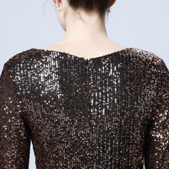 Sequined Fishtail Maxi Dress