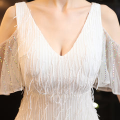 Sequined Tassel Fishtail Maxi Dress