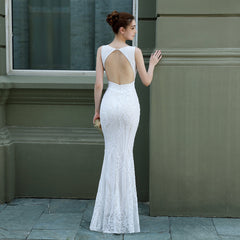 Sequined Fishtail Maxi Dress