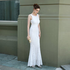 Sequined Fishtail Maxi Dress