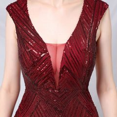 Sequined Fishtail Maxi Dress