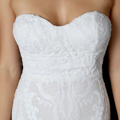 Strapless Sequined Maxi Dress