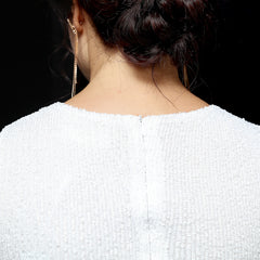 Sequin Split A-Line Dress