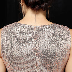 Sequin Split A-Line Dress