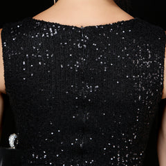 Sequin Split A-Line Dress