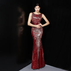 Sequined Bodycon Maxi Dress