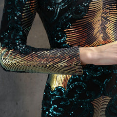 Elegant Crew Neck Bodycon Dress