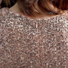 Sequin Split A-Line Dress