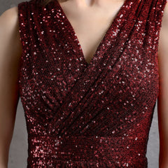 Sequin Split A-Line Dress