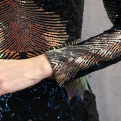 Elegant Crew Neck Bodycon Dress