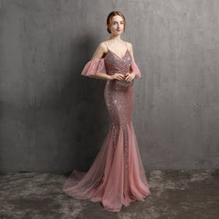 Sequined Fishtail Maxi Dress