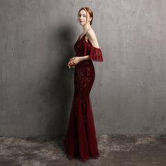 Sequined Fishtail Maxi Dress