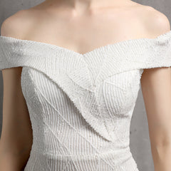 Off-Shoulder Sequined Asymmetric Maxi Dress