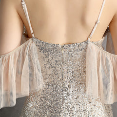 Sequined Fishtail Maxi Dress