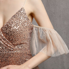 Sequined Fishtail Maxi Dress