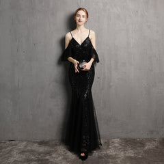 Sequined Fishtail Maxi Dress