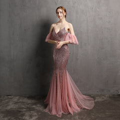 Sequined Fishtail Maxi Dress