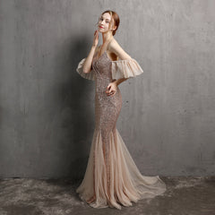 Sequined Fishtail Maxi Dress