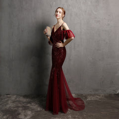 Sequined Fishtail Maxi Dress