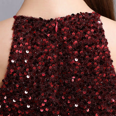 Colorful Sequined Evening Gown