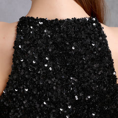 Colorful Sequined Evening Gown