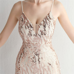 Sequined Fishtail Maxi Dress