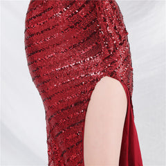 Sequin Split Maxi Dress