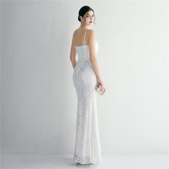 Sequined Fishtail Maxi Dress