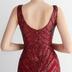 Sequin Fishtail Maxi Dress