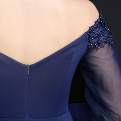 Lace Rhinestone Fishtail Maxi Dress