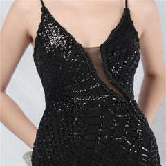 Sequined Split Maxi Dress