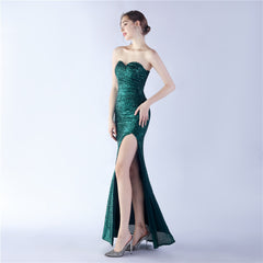 Sequined Sweetheart Maxi Dress