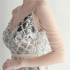 Sequin Split Maxi Dress