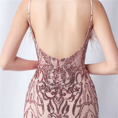 Sequined Split Maxi Dress