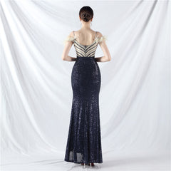 V-Neck Split Maxi Dress