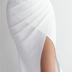 V-Neck Split Fishtail Maxi Dress