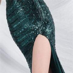 Sequin Split Maxi Dress