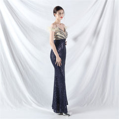 V-Neck Split Maxi Dress