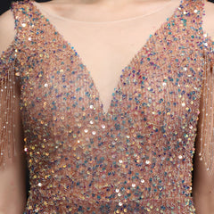 Sequin Fishtail Maxi Dress