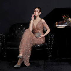 Sequin Fishtail Maxi Dress