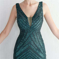 Sequin Fishtail Maxi Dress