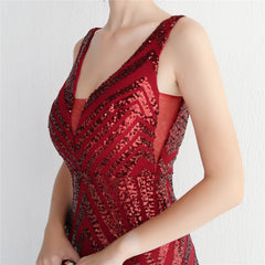 Sequin Fishtail Maxi Dress